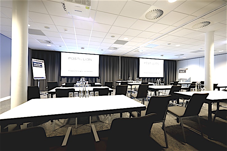 Meeting room 11+12+14 This meeting room located at the first floor of the Convention Centre. The meeting room is flexible and is here combined with meeting room 11, 12 and 14. The meeting room is equipped with plug & play.